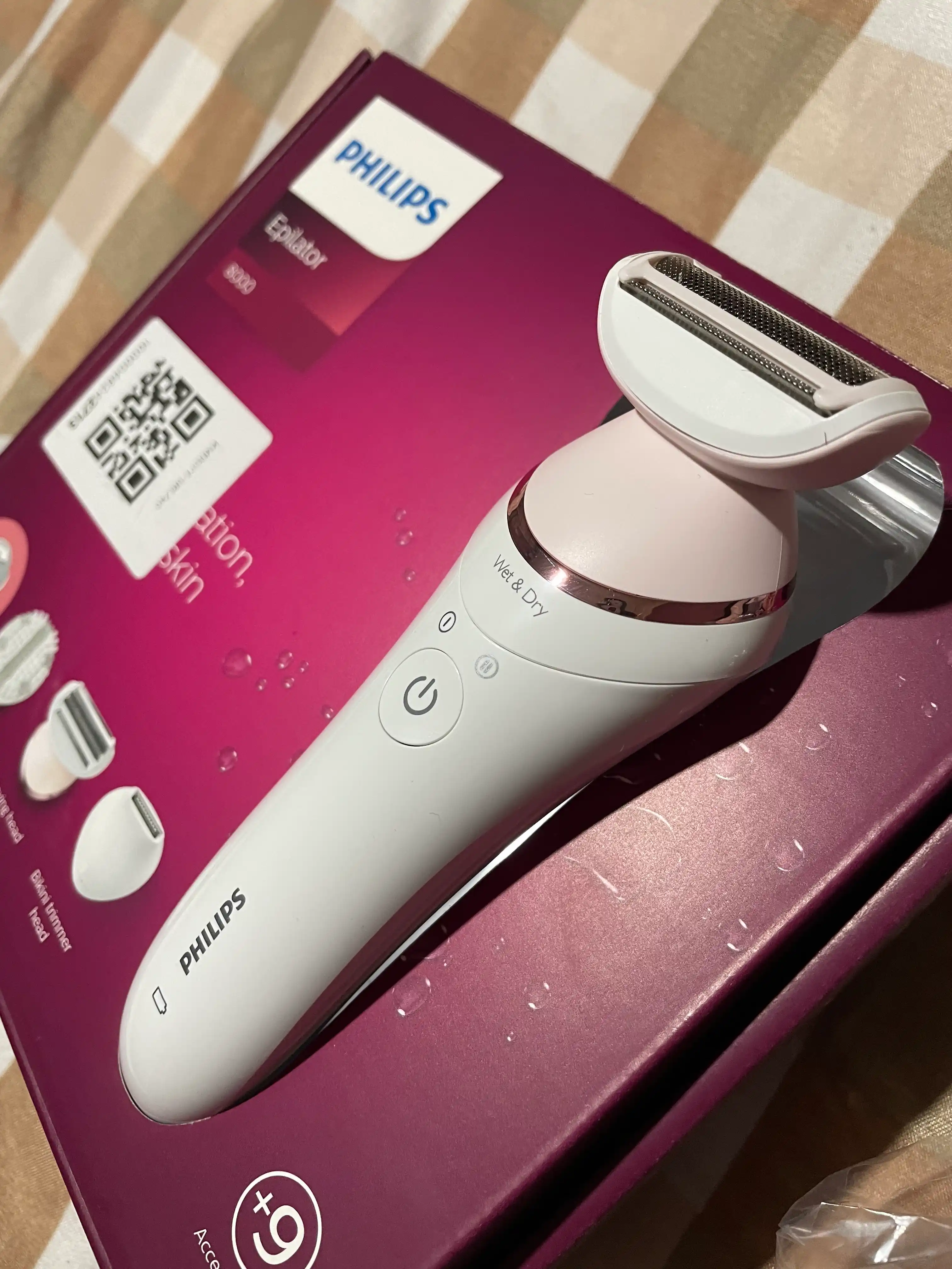 Oyoq va tana uchun nam va quruq epilyator Epilator Series 8000 BRE740