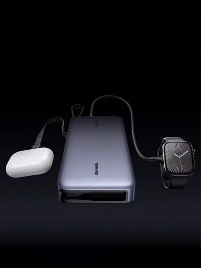 Noutbuk va telefon uchun UGREEN Nexode 165Vt 25000 mA/soat quvvat banki, USB-C 140Vt 3