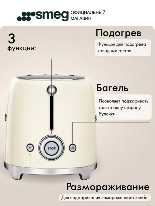 Тостер SMEG  — Стиль, качество, совершенство
