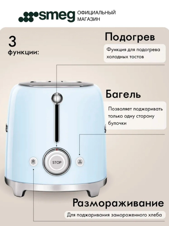Тостер SMEG  — Стиль, качество, совершенство