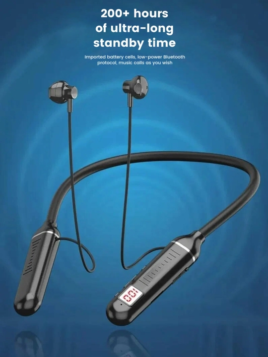 12D simsiz Bluetooth quloqchinlar, ichki kanalli, bo‘yin gardishi bilan