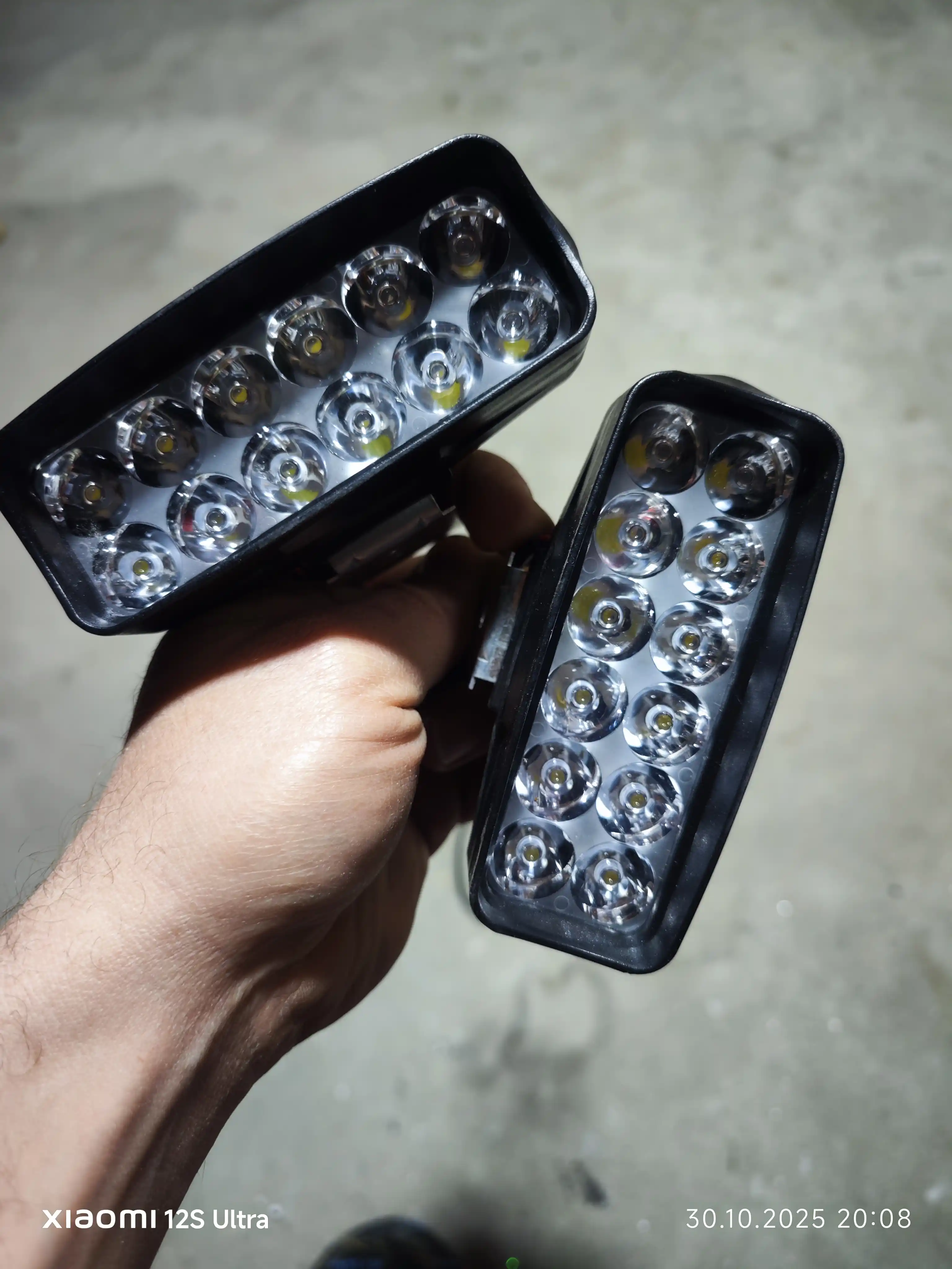 Skuter va mototsikl uchun LED fara - universal, LED projektor, 2 dona