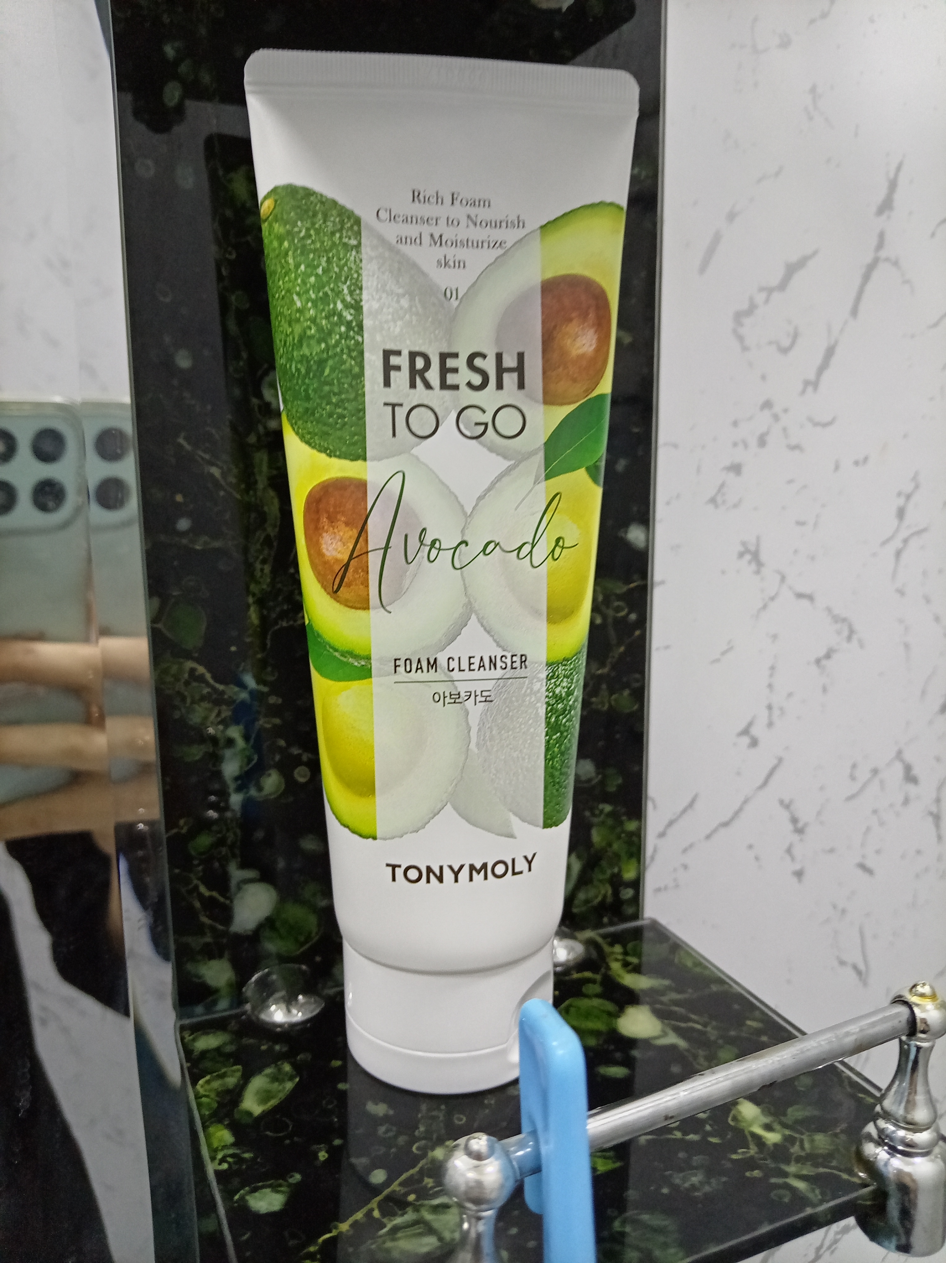 Пенка для умывания TONYMOLY Fresh To Go, 170 мл, 3 вида, авокадо, рис, гранат
