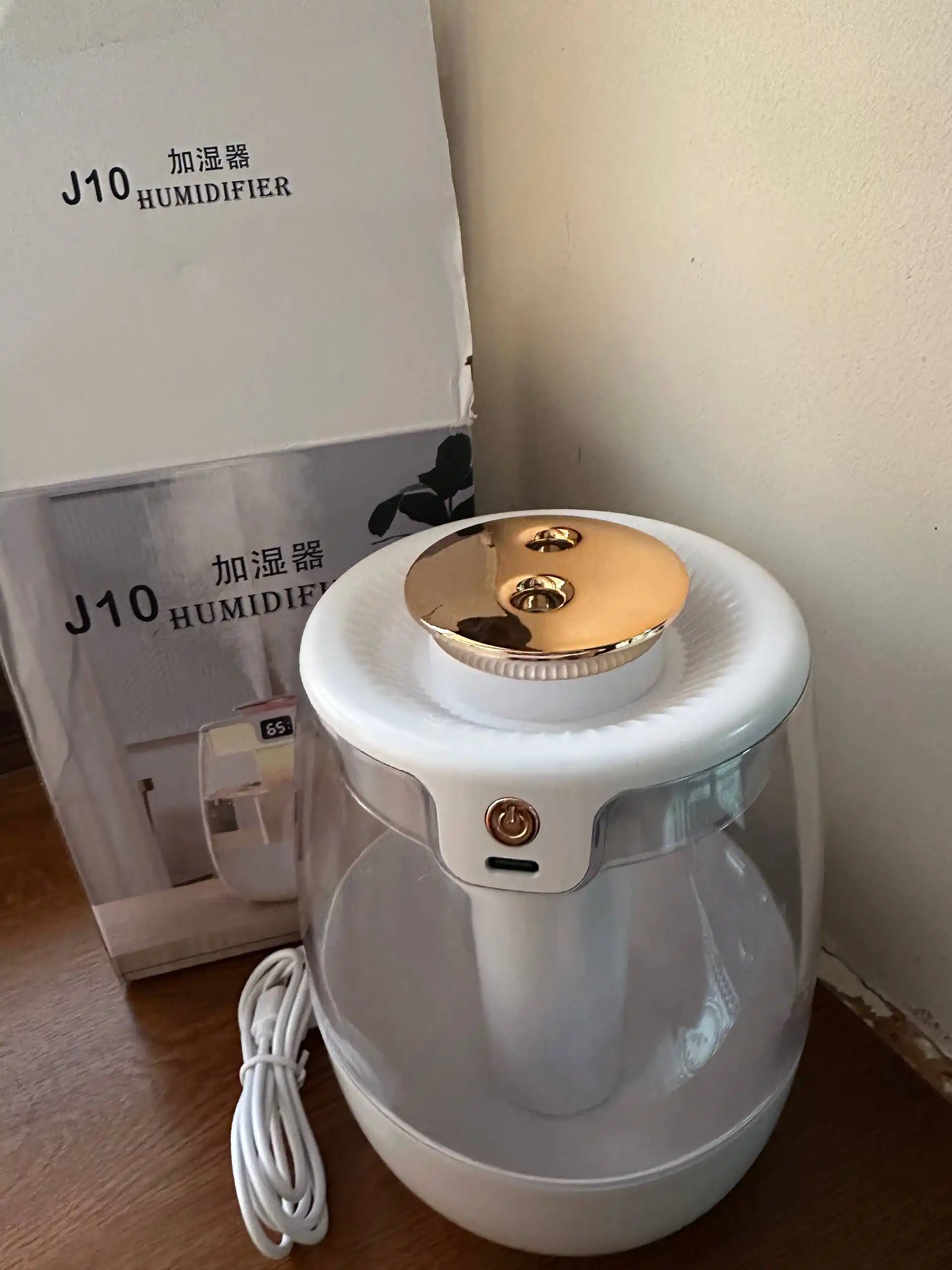 Havo uchun portativ namlagich 2 in 1, ultratovushli, kompakt, 1500 ml