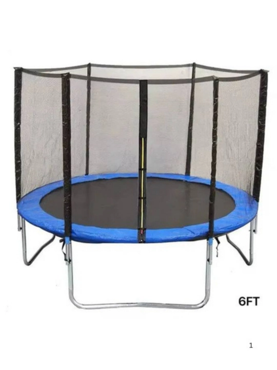 Batut,Trampolinramkasi:6 fut 180 sm  fut 244 smxavfsizlik to'ri bilan, 110 kg gacha bardosh