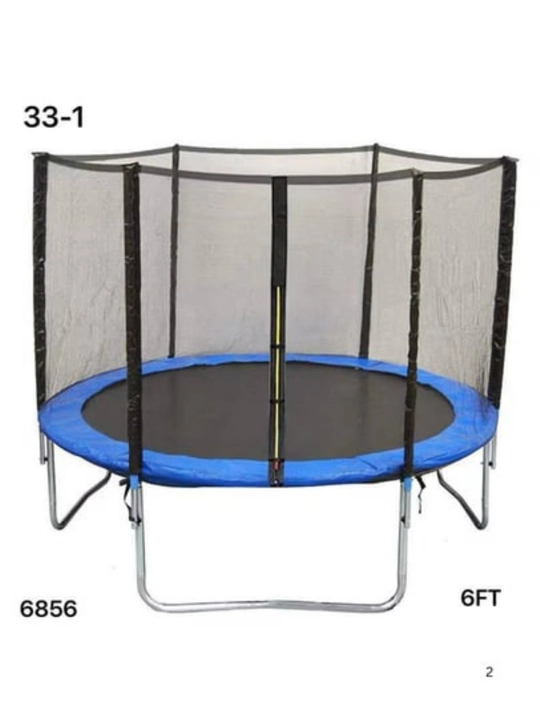 Batut,Trampolinramkasi:6 fut 180 sm  fut 244 smxavfsizlik to'ri bilan, 110 kg gacha bardosh - 