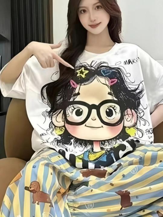 Qiz uchun uy kiyimlari to'plami - 