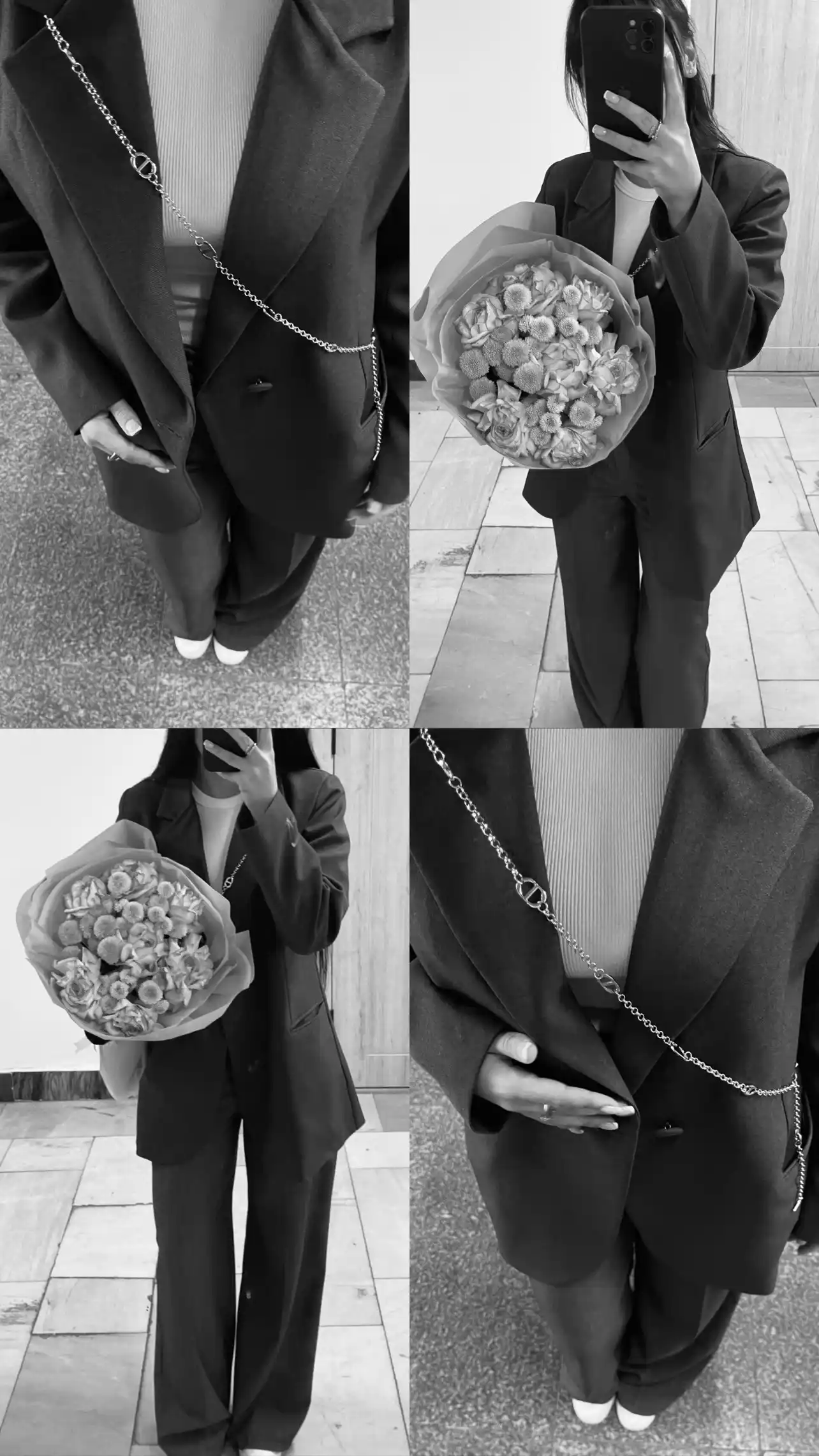 Ayollar uchun barg shaklli belbog‘ – zamonaviy zanjirli aksesuar