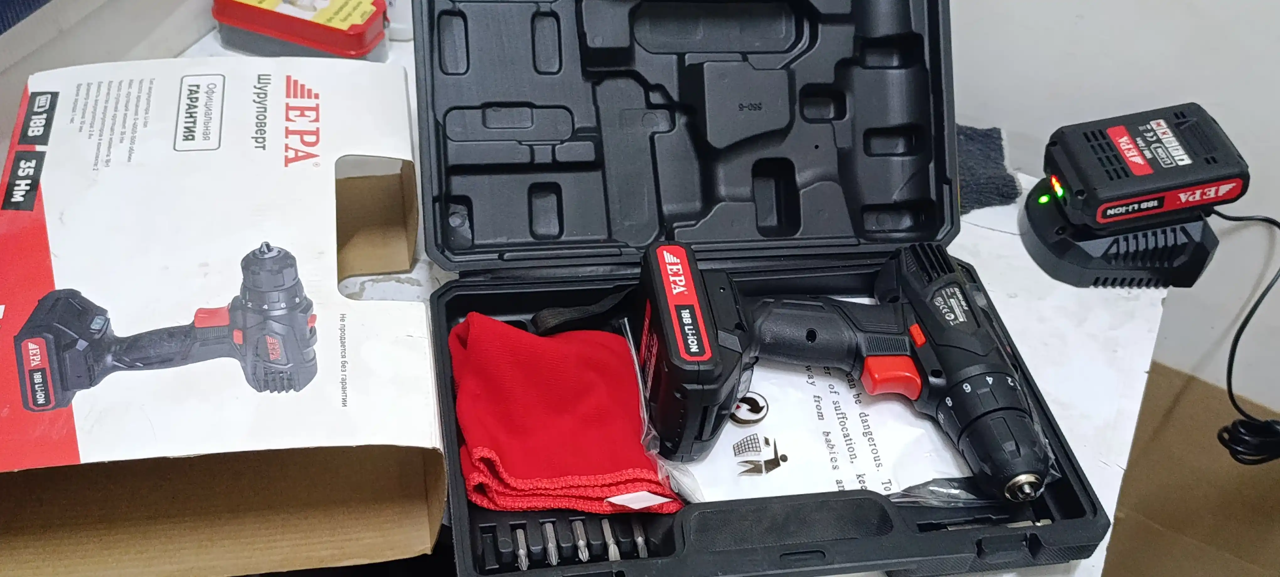 Shurup buragich akkumulyatorli EPA EASH-18-5, 18 V