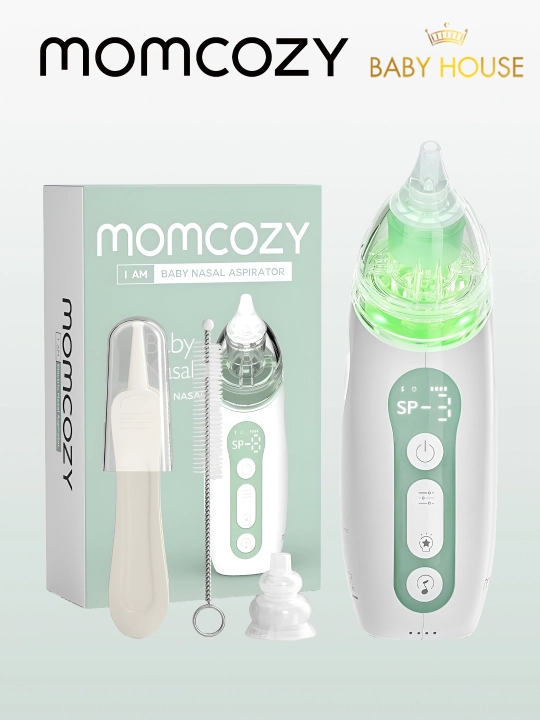 Momcozy BN02 bolalar uchun elektr burun aspiratori, yangi tug‘ilgan chaqaloqlar uchun burun tozalagich