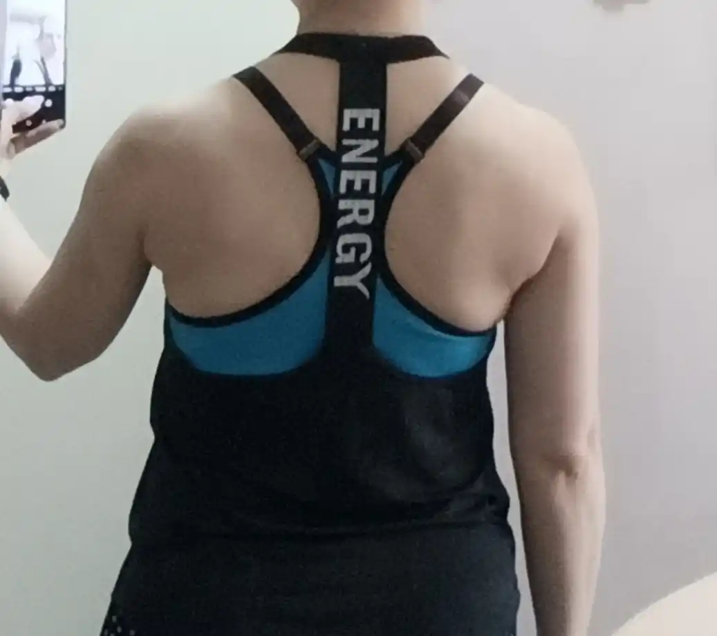 Ayollar uchun Energy sport maykasi, orqasi ochiq, nafas oladigan