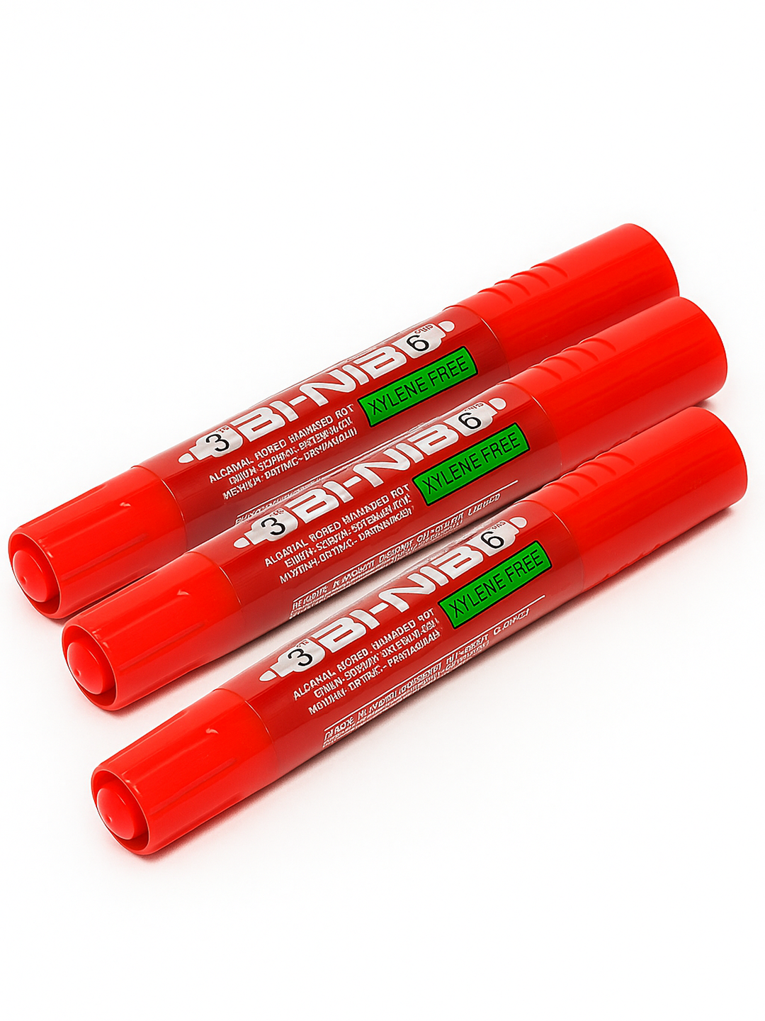 Qizil doimiy marker TWIN HJ-36T, 3 dona - 