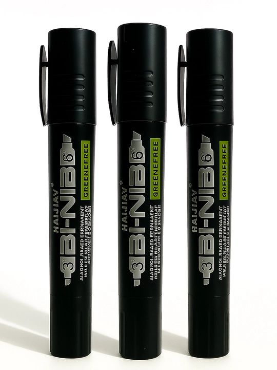 Qora marker, doimiy TWIN HJ-36T, 3 donadan - 