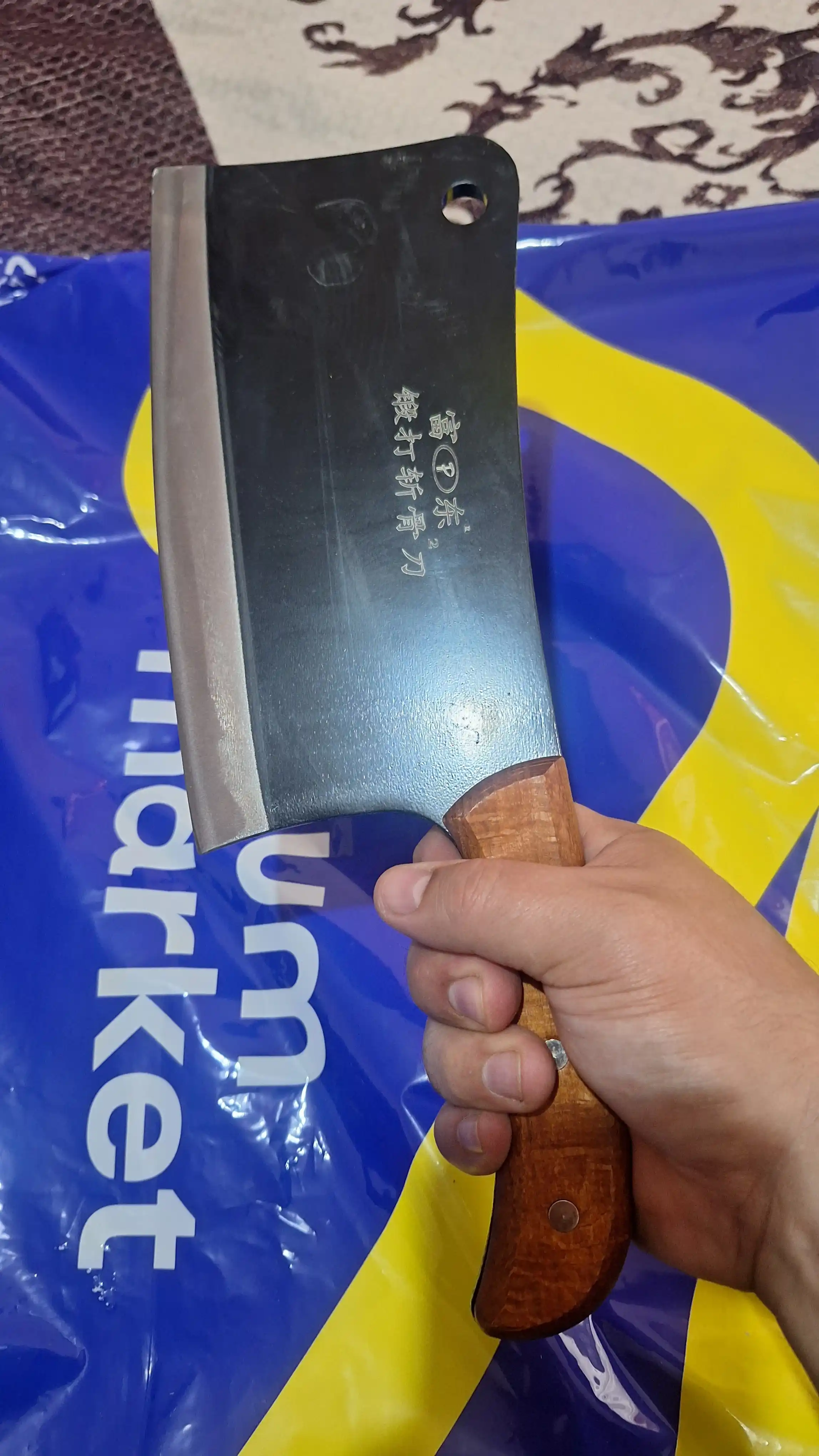 Go'sht va suyaklar uchun professional oshxona bolta-pichog'i, og'irligi 1 kg