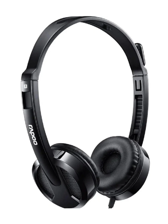 Rapoo H100 simli quloqchin, mikrofonli Stereo garnitura, 3.5 mm kompyuter uchun - 