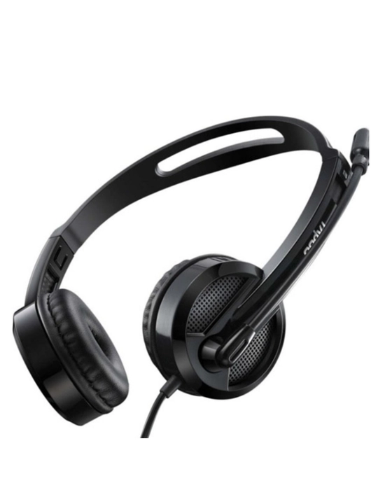 Rapoo H100 simli quloqchin, mikrofonli Stereo garnitura, 3.5 mm kompyuter uchun