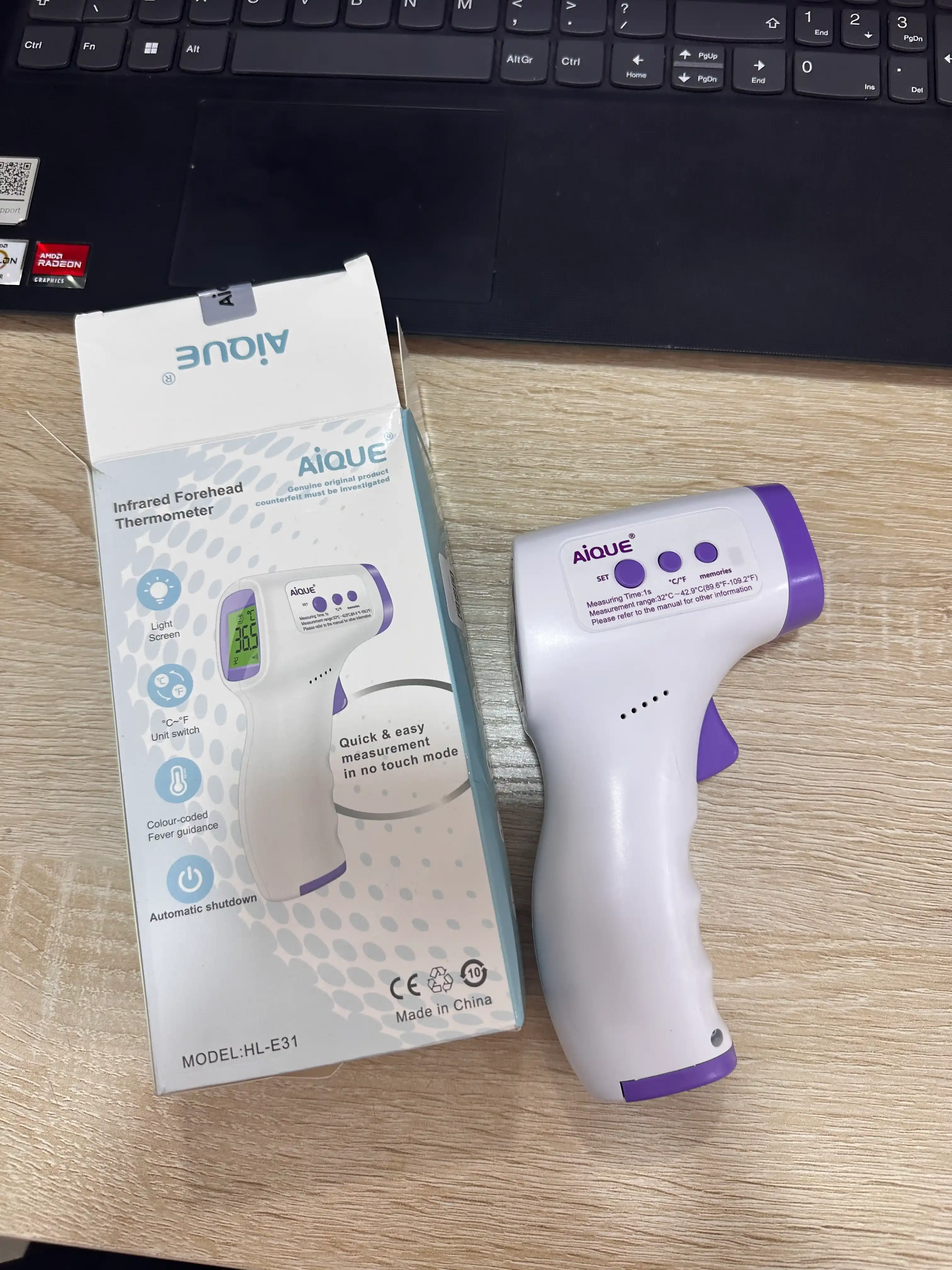 Elektron infraqizil termometr, kontaktsiz