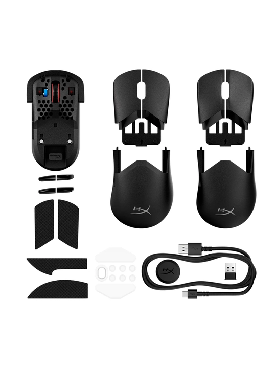 HyperX Pulsefire Saga Pro o‘yin simsiz sichqonchasi, 90 soatgacha ishlash, 4K, 6 ta tugma