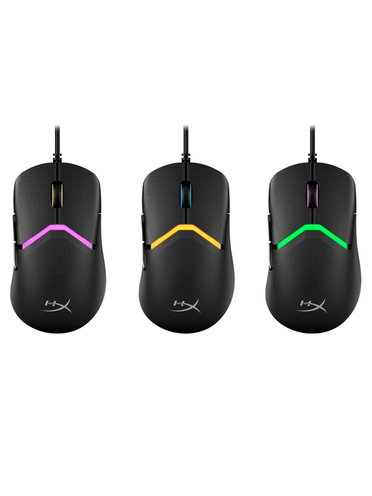 RGB orqa yoritgichli va 6 tugmali HyperX Pulsefire Saga simli o'yin sichqonchasi