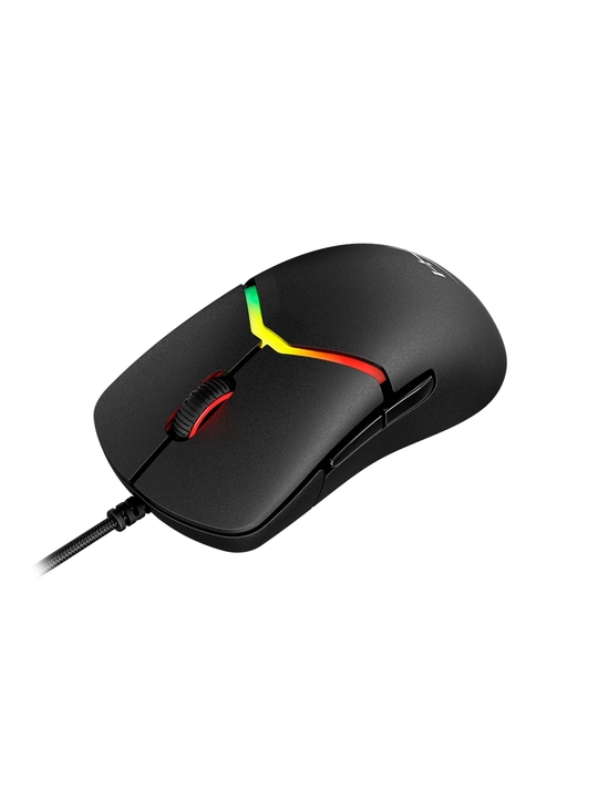 RGB orqa yoritgichli va 6 tugmali HyperX Pulsefire Saga simli o'yin sichqonchasi