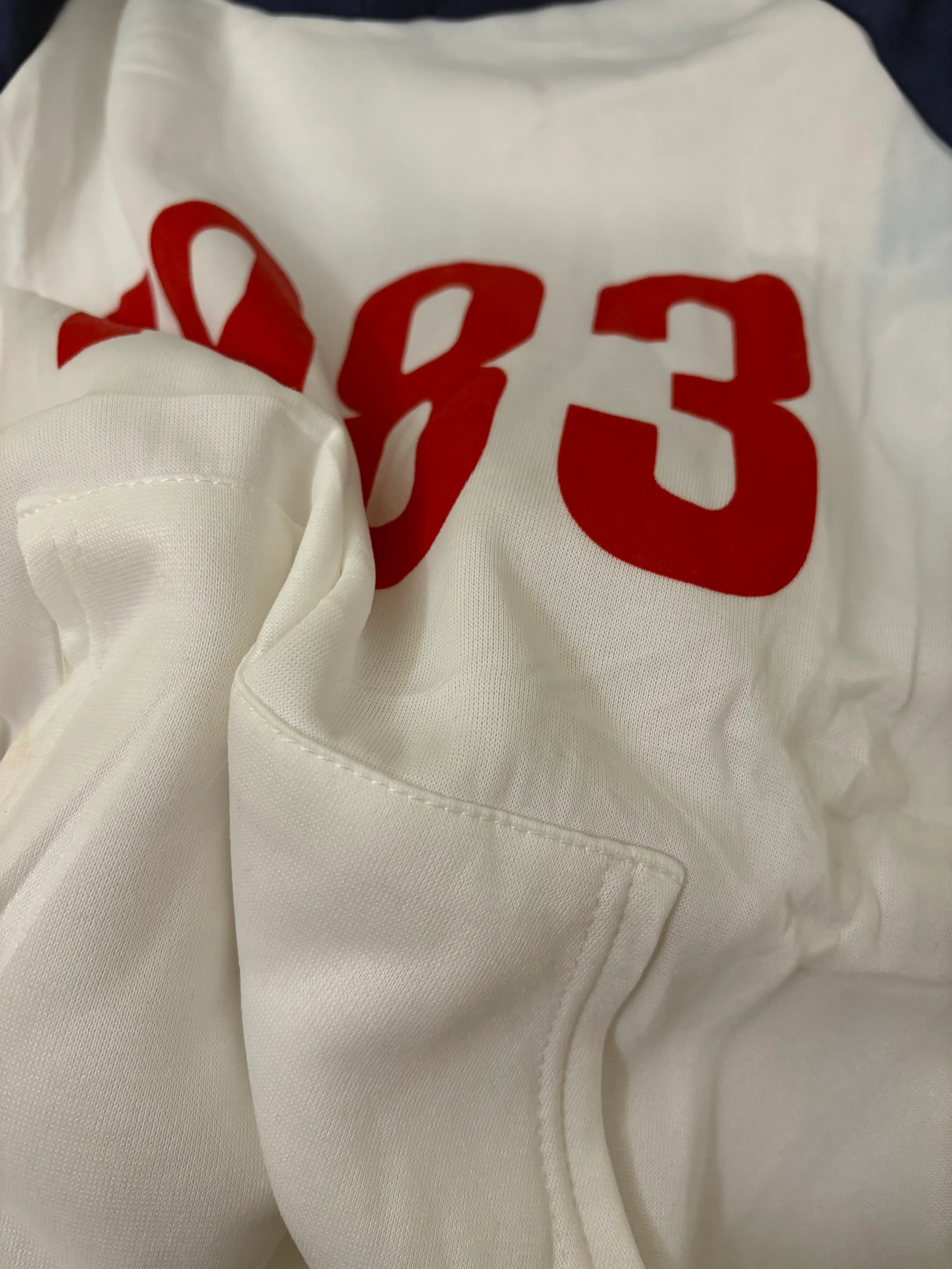 Женское худи oversize 1983 с капюшоном и карманами, демисезон