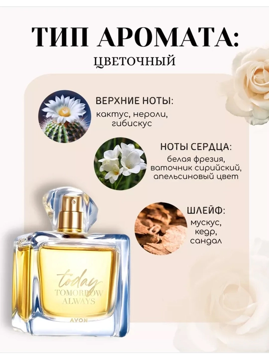 Parfyumlangan suv Avon Today ayollar uchun, 100 ml