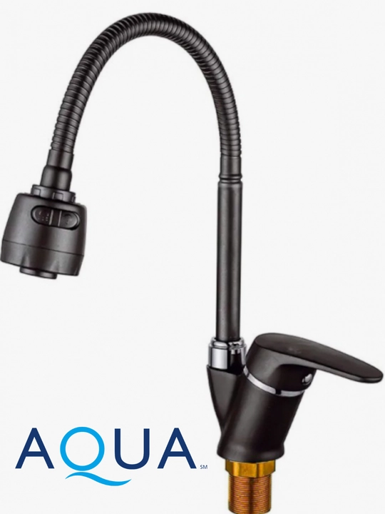 Смеситель AQUA Flexible Black Kitchen Mixer Tap