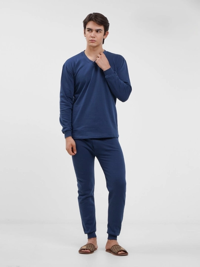 Комплект термобелья, для мужчин из 100% хлопка — SDWEAR-BELYO001-ТЕМНСИН-L