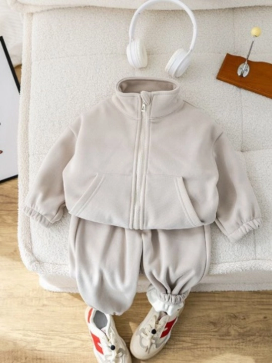 "Comfort Basic" bolalar sport kostyumi-bluzka va fermuarli shimlar