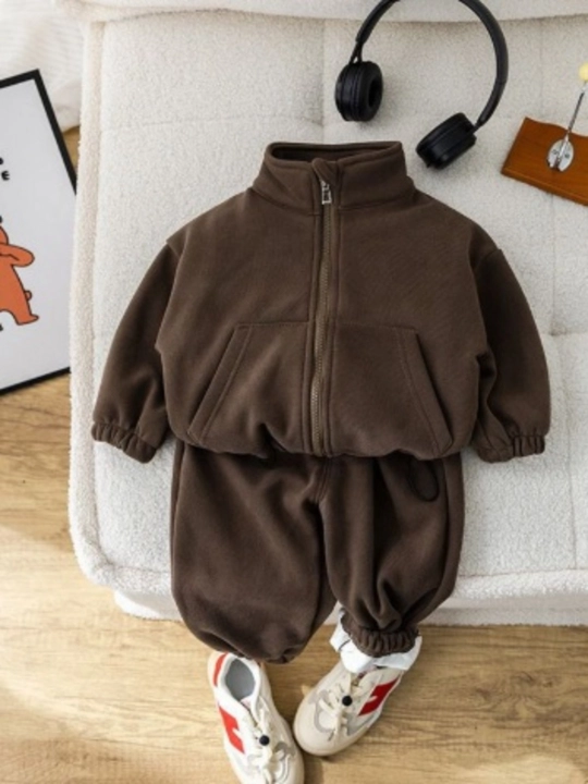 "Comfort Basic" bolalar sport kostyumi-bluzka va fermuarli shimlar