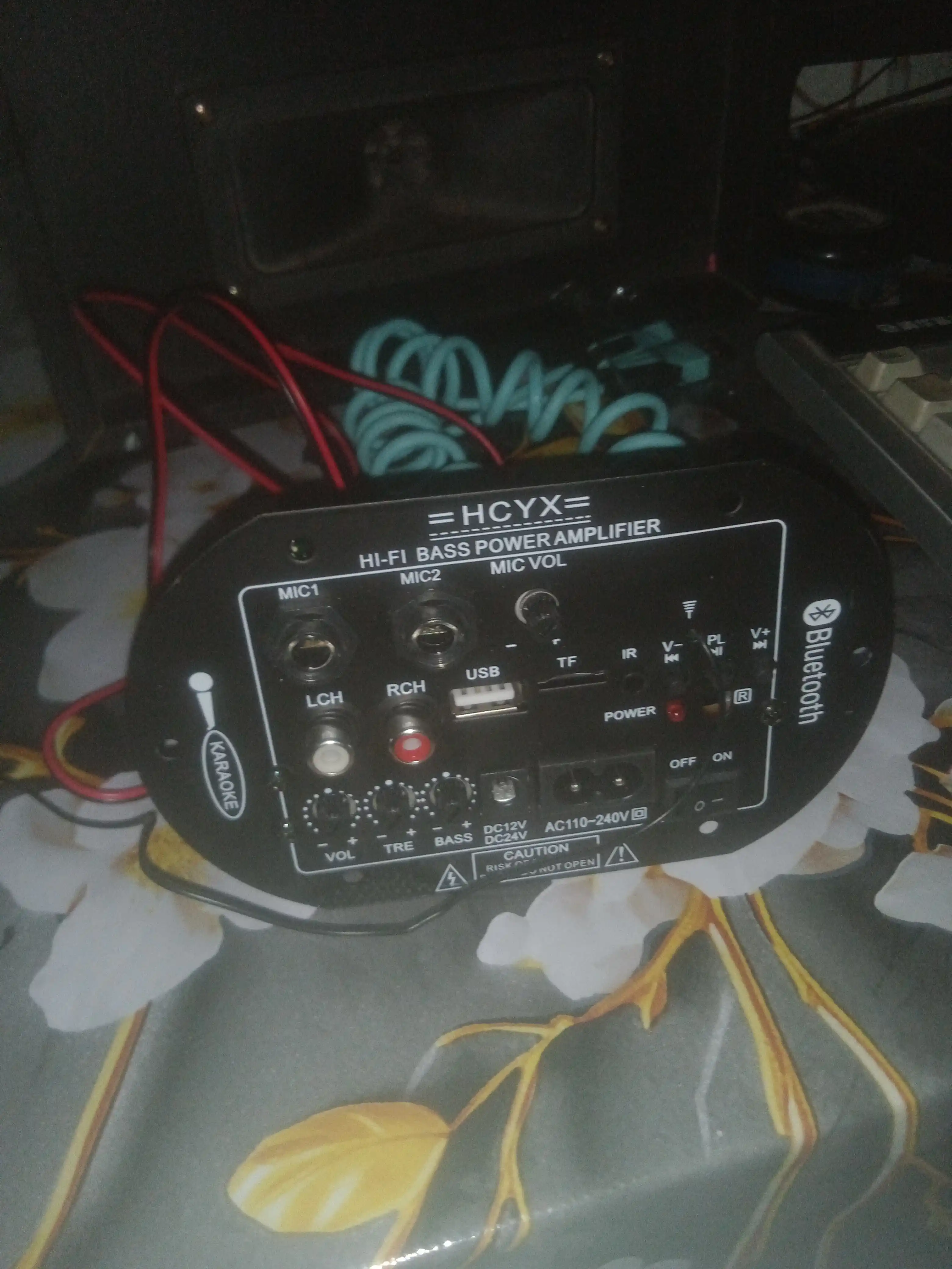HCYX моно усилитель сабвуфера 30W RMS, 60W max, DC 8–28V, Bluetooth USB TF FM AUX