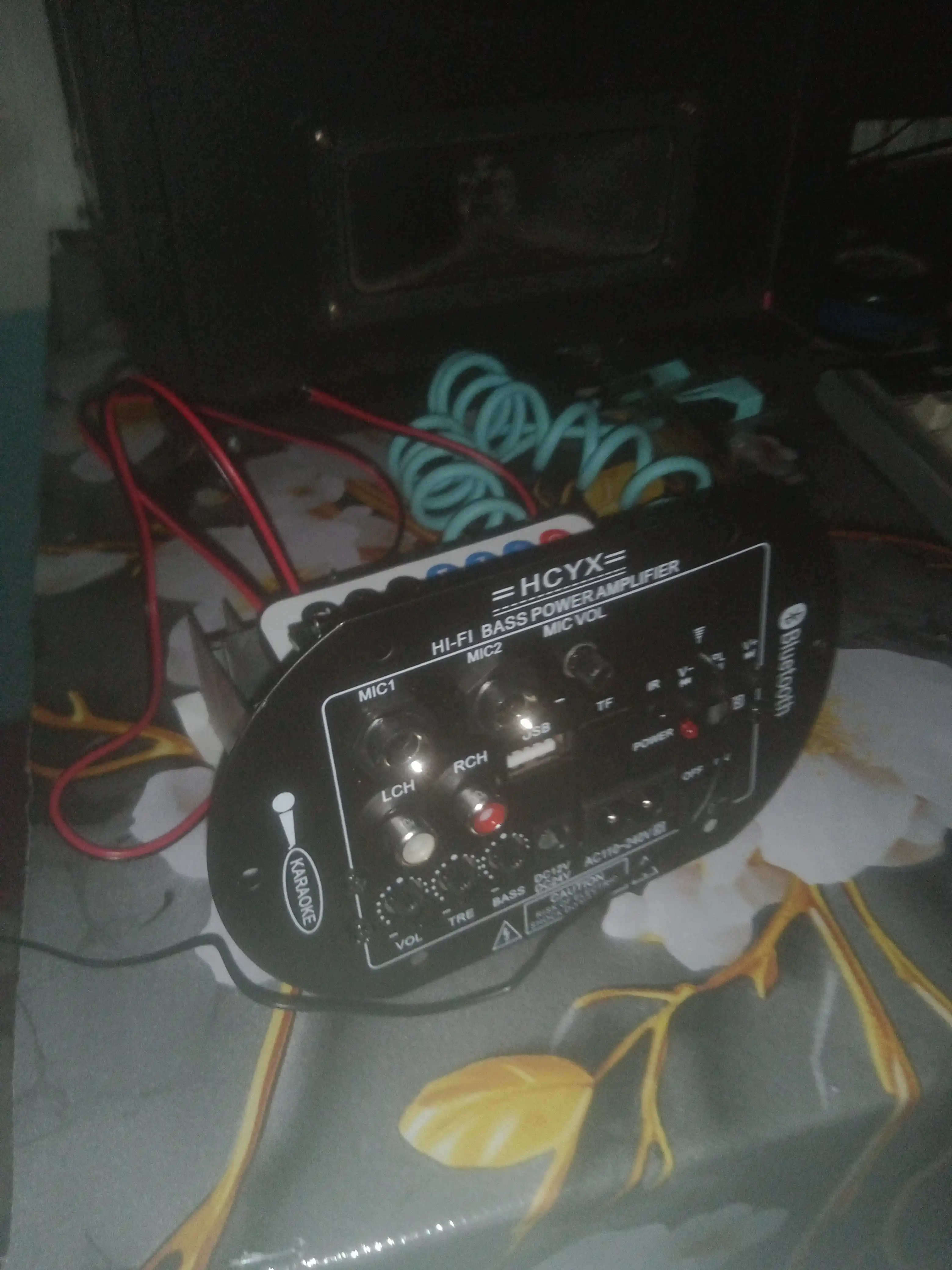 HCYX моно усилитель сабвуфера 30W RMS, 60W max, DC 8–28V, Bluetooth USB TF FM AUX