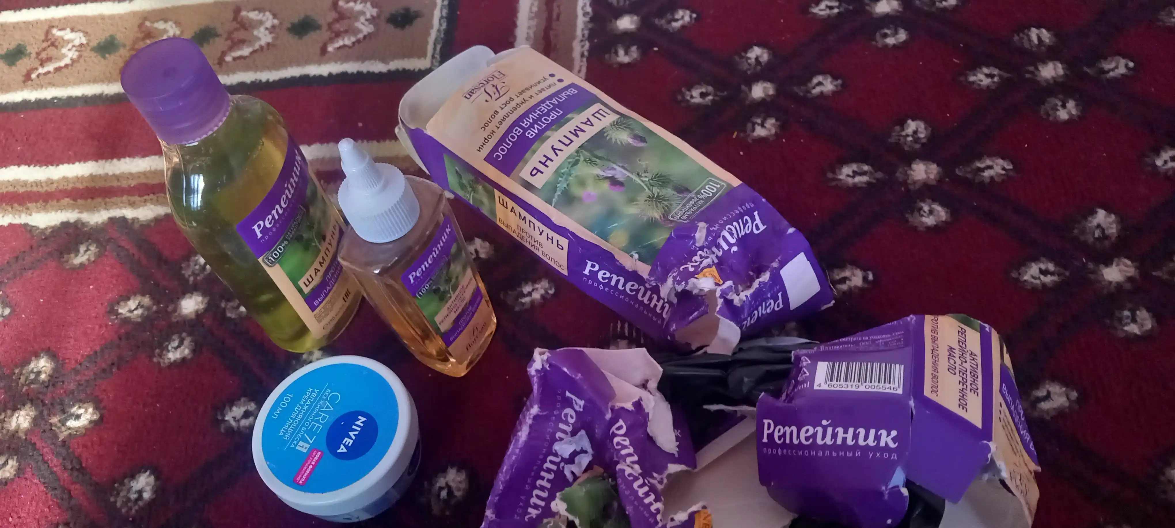 Faol sholg'om-qalampir yog'i Floresan Репейник, soch to'kilishiga qarshi, Ф-82, 100 ml