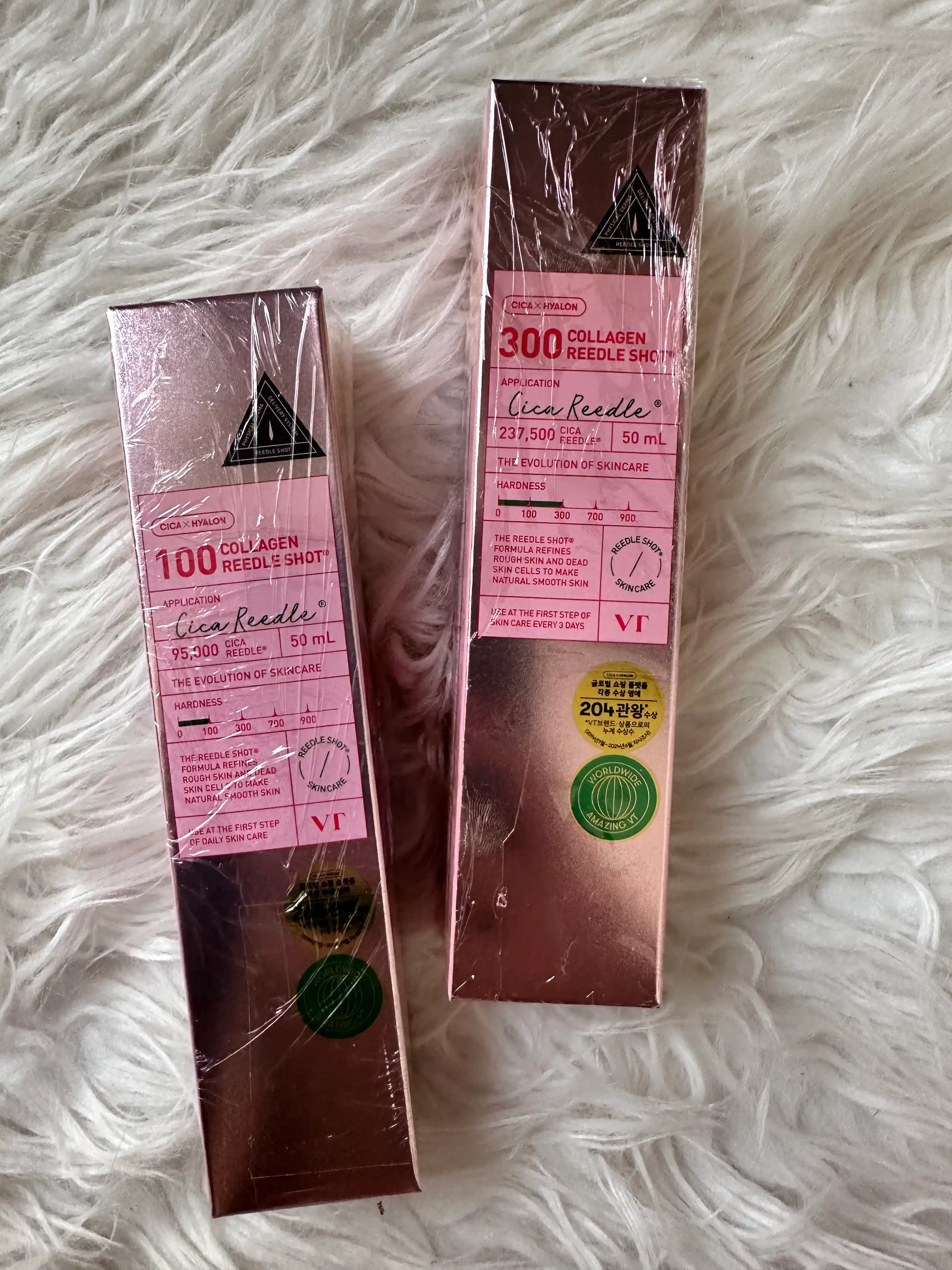 VT Cosmetics Reedle Shot: Collagen, Vita-Light, PDRN, Reti-A, Red 100/300 turlari, 50 ml