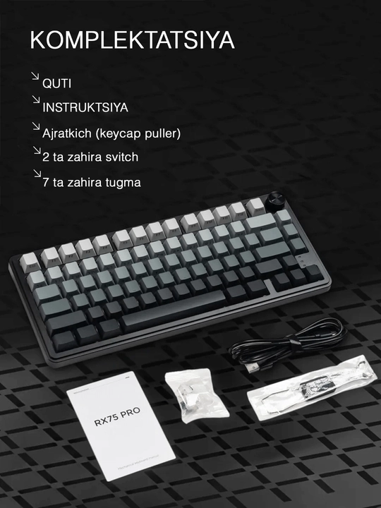 Mexanik klaviatura gaming uchun, simsiz va simli klaviatura