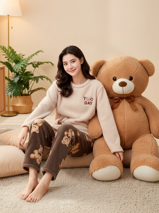 Ayollar uchun pijama tepa past - 