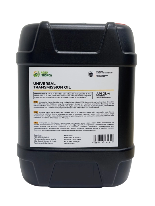 Agro Ishonch Transmission quti moyi, 20 litr - 