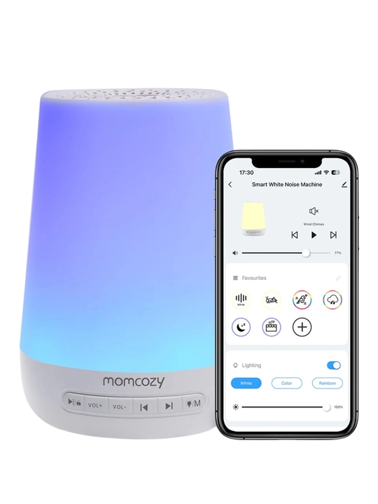 Momcozy Smart Baby Sound Machine – умный ночник с 34 звуками и 7 цветами подсветки, WN02 - 