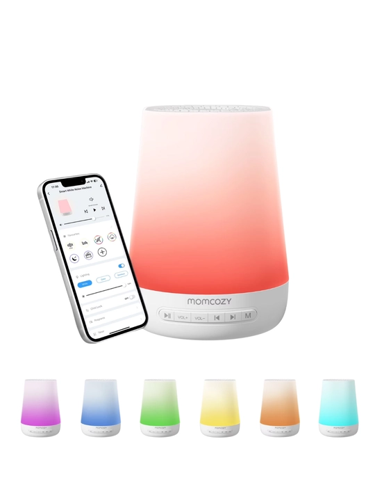 Momcozy Smart Baby Sound Machine – умный ночник с 34 звуками и 7 цветами подсветки, WN02