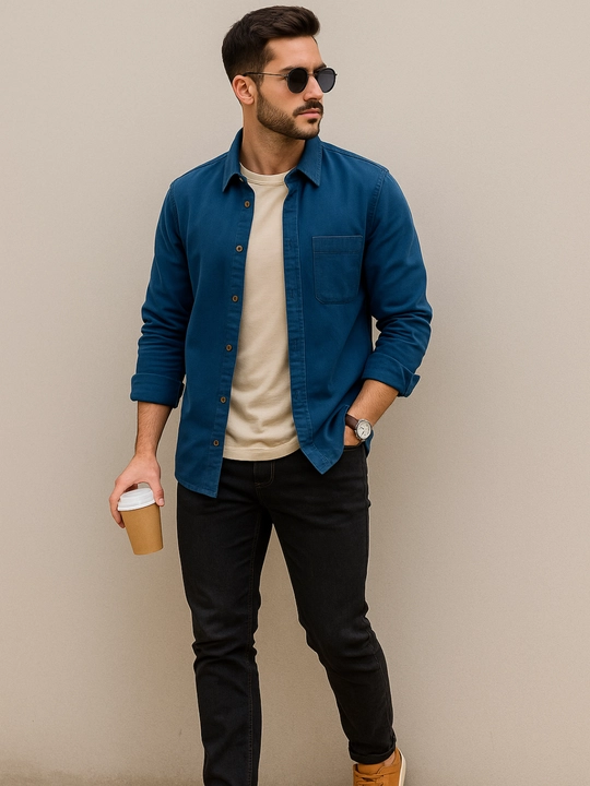 Erkaklar shimlari klassik qora – ofis va kundalik kiyish uchun, slim fit - 