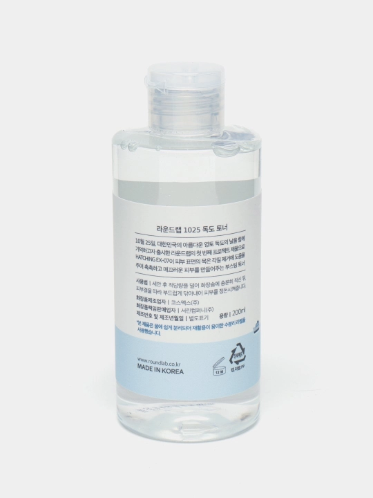 Dengiz suvi bilan tozalovchi tonik Round LAB 1025 Dokdo Toner, 200 ml