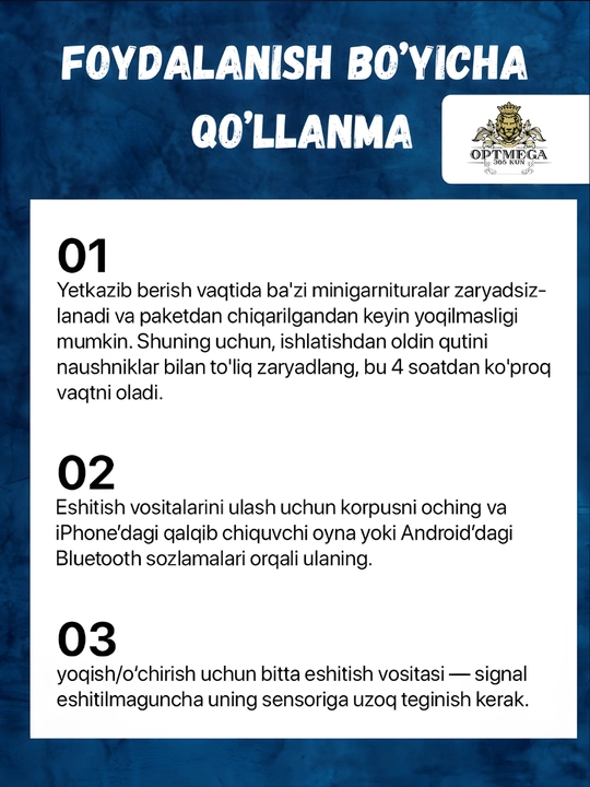 Simsiz quloqchinlar Pro 2, Pro 6, sensorli, iPhone va Android uchun
