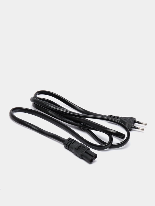Кабель питания для ноутбука, компьютера, весов, горелки, шнур 3pin C5, 1,5 м, черный