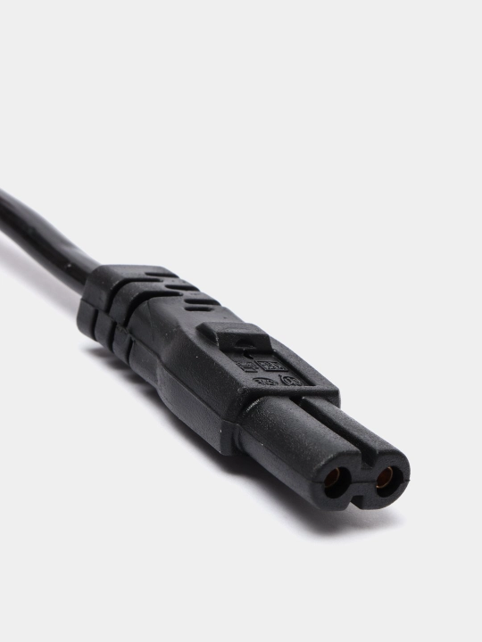 Кабель питания для ноутбука, компьютера, весов, горелки, шнур 3pin C5, 1,5 м, черный
