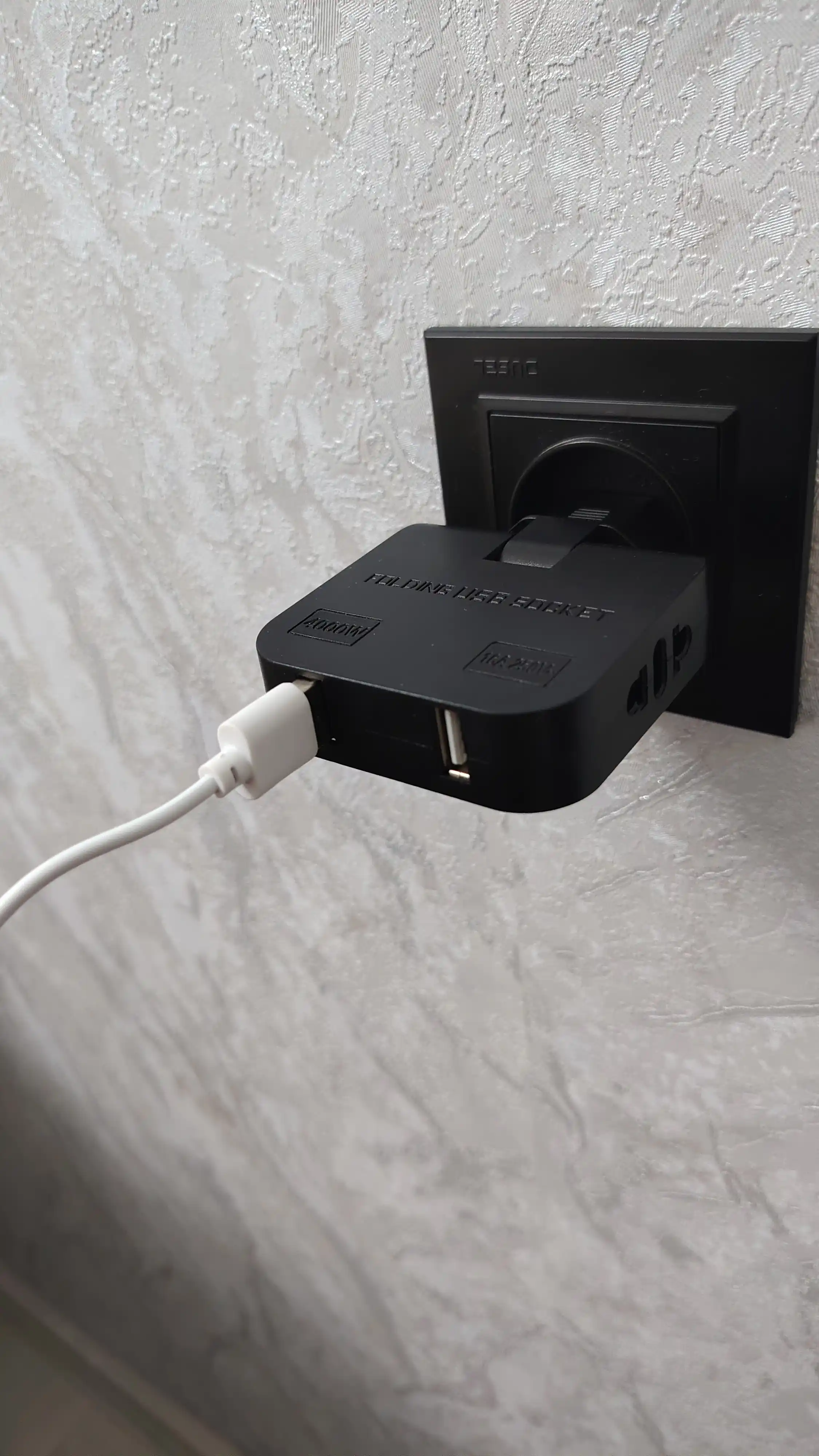 Тройник для розетки плоский, с USB поворотный сетевой фильтр на 180 градусов, адаптер