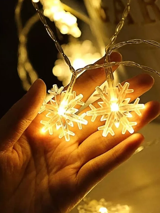 LED girlyanda “Yulduzchalar” va “Qor parchalar”, Yangi yil uchun, USB orqali 3, 6, 10 m