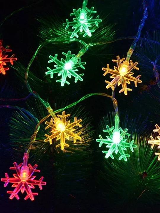 LED girlyanda “Yulduzchalar” va “Qor parchalar”, Yangi yil uchun, USB orqali 3, 6, 10 m
