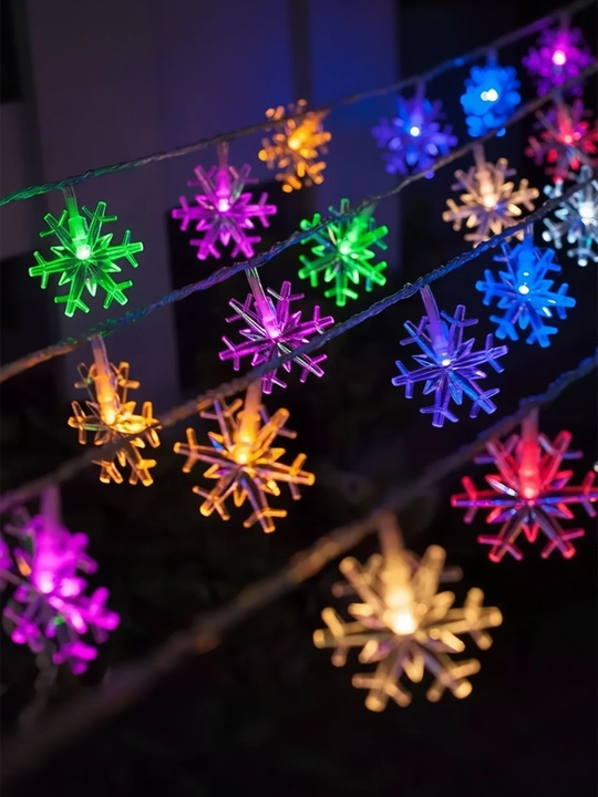 LED girlyanda “Yulduzchalar” va “Qor parchalar”, Yangi yil uchun, USB orqali 3, 6, 10 m