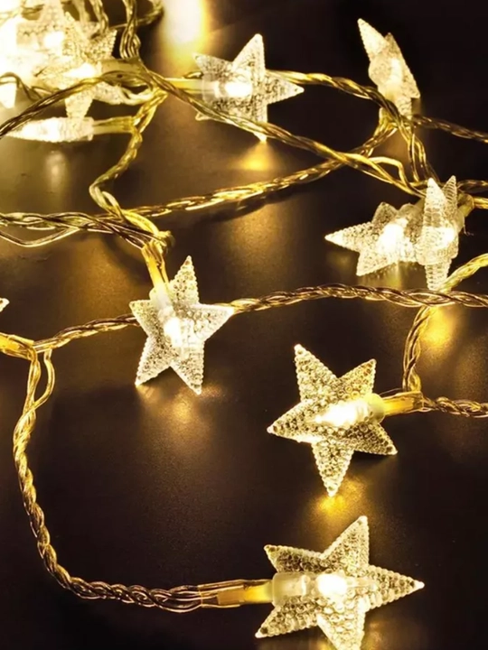 LED girlyanda “Yulduzchalar” va “Qor parchalar”, Yangi yil uchun, USB orqali 3, 6, 10 m