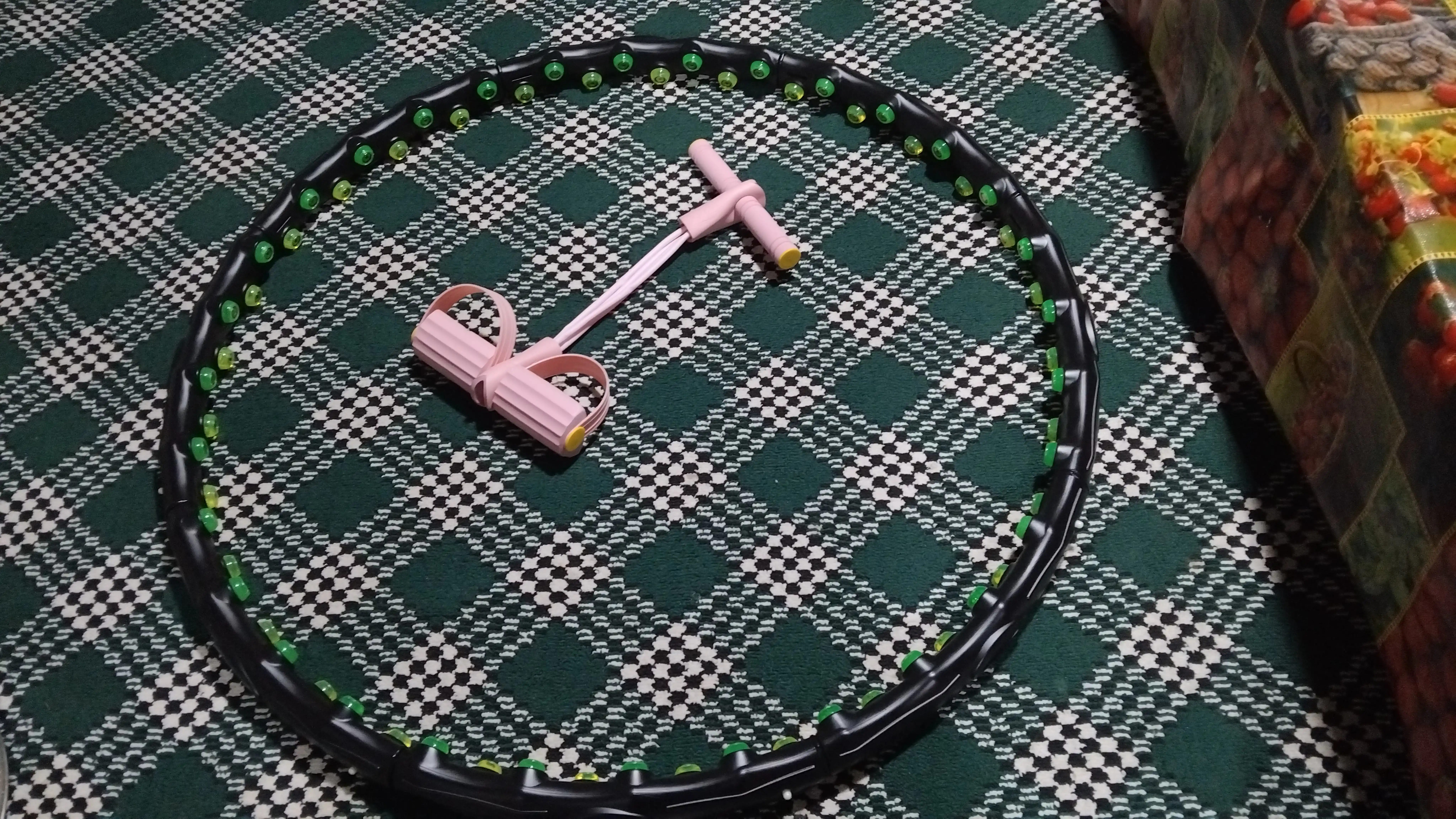Massajli yig'iladigan obruch JS 6002,  hoola hoop